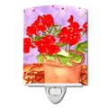 Carolines Treasures Carolines Treasures RDR2004CNL Flower - Geranium Ceramic Night Light RDR2004CNL